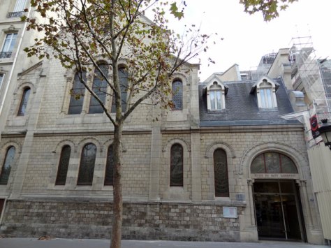 Entrance to Corpus Christi Chapel, Paris.
