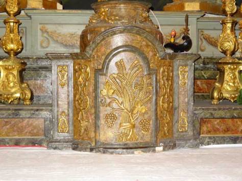 Detail of tabernacle, Adoration Chapel, Grenoble.