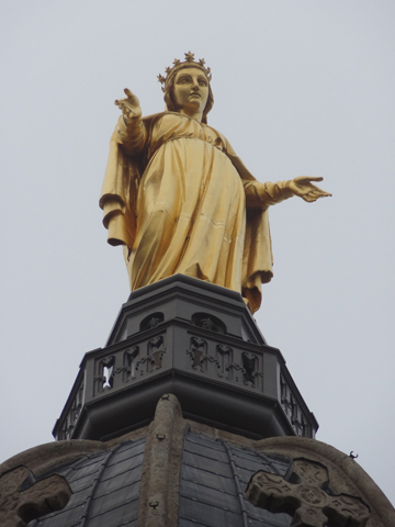 Statue of the Virgin Mary (Fabisch) above the Ancient Chapel, Fourviere.