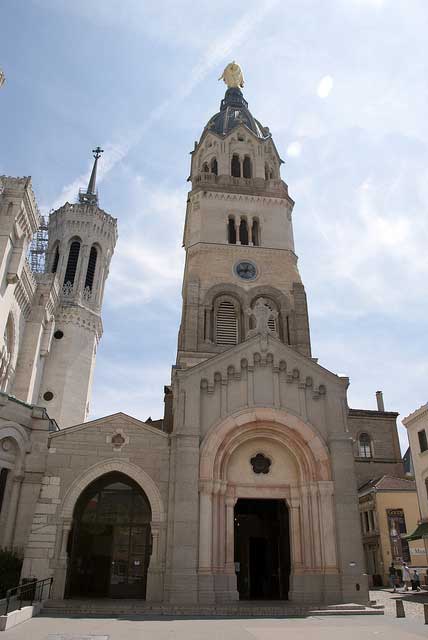 Entrance to the ancient chapel at Fourvière.