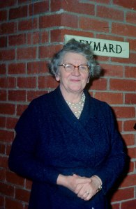 Dora Bartels, pictured outside the family home (renamed 'Eymard' after her cure).
